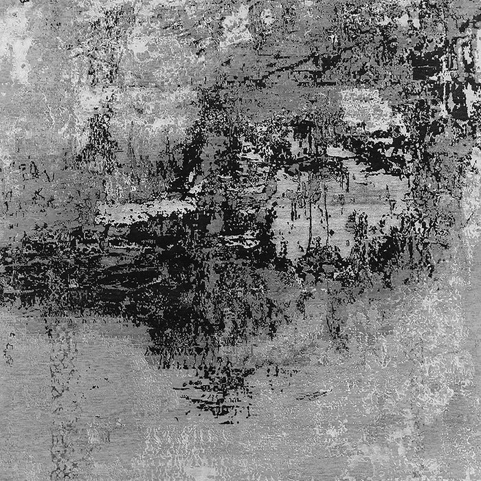 Machine Washable Oriental Gray Industrial Rug, wshurb2469gry