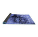 Sideview of Oriental Blue Industrial Rug, urb2469blu