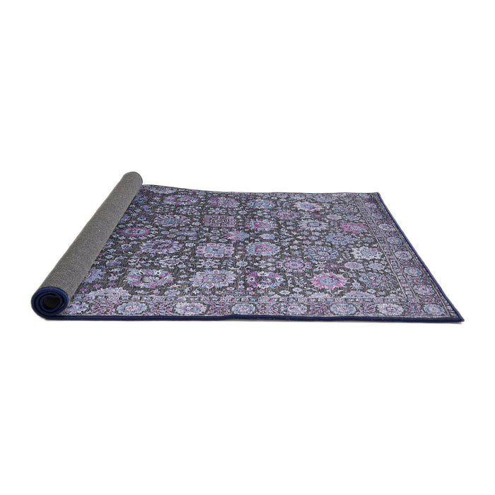 Sideview of Mid-Century Modern Plum Purple Oriental Rug, urb2470