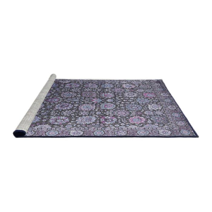 Sideview of Machine Washable Industrial Modern Plum Purple Rug, wshurb2470