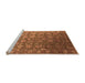 Sideview of Machine Washable Oriental Orange Industrial Area Rugs, wshurb2470org