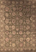 Oriental Brown Industrial Rug, urb2470brn