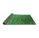 Sideview of Oriental Emerald Green Industrial Rug, urb2470emgrn