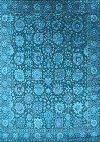 Oriental Light Blue Industrial Rug, urb2470lblu