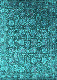 Oriental Turquoise Industrial Rug, urb2470turq