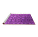 Sideview of Machine Washable Oriental Pink Industrial Rug, wshurb2470pnk