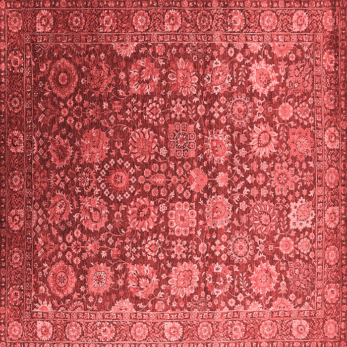 Machine Washable Oriental Red Industrial Rug, wshurb2470red