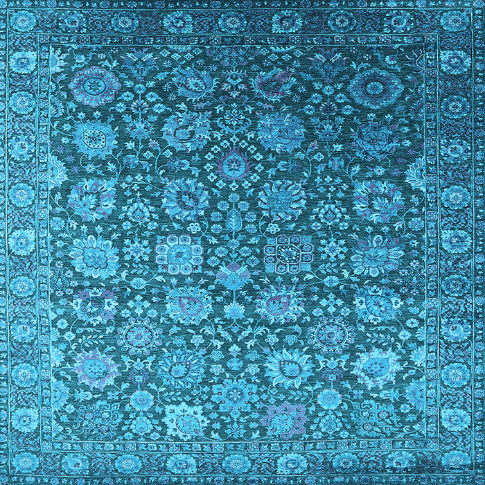 Square Oriental Light Blue Industrial Rug, urb2470lblu