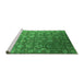 Sideview of Machine Washable Oriental Green Industrial Area Rugs, wshurb2470grn