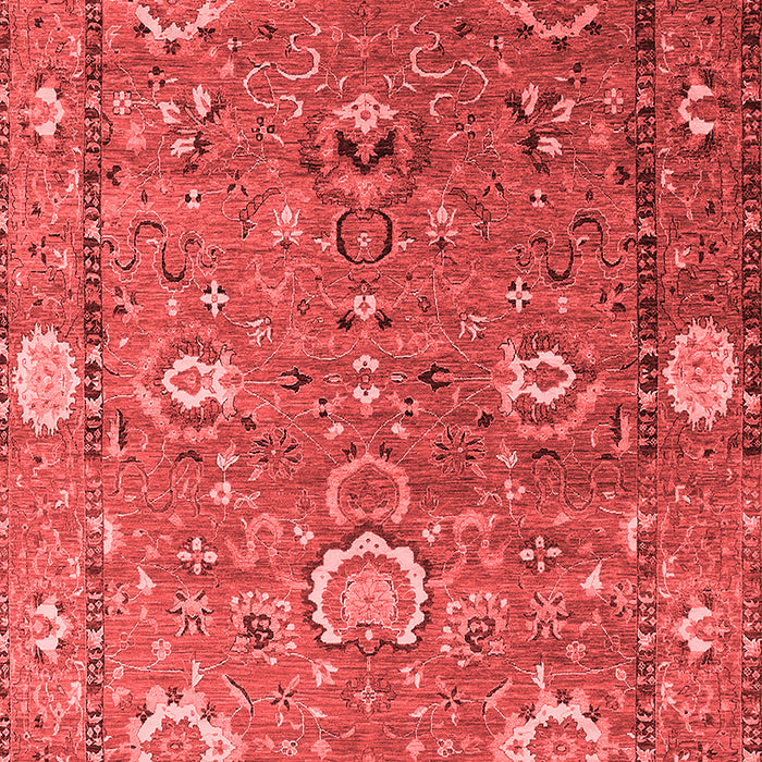 Machine Washable Oriental Red Industrial Rug, wshurb2471red