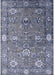 Machine Washable Industrial Modern Purple Navy Blue Rug, wshurb2471