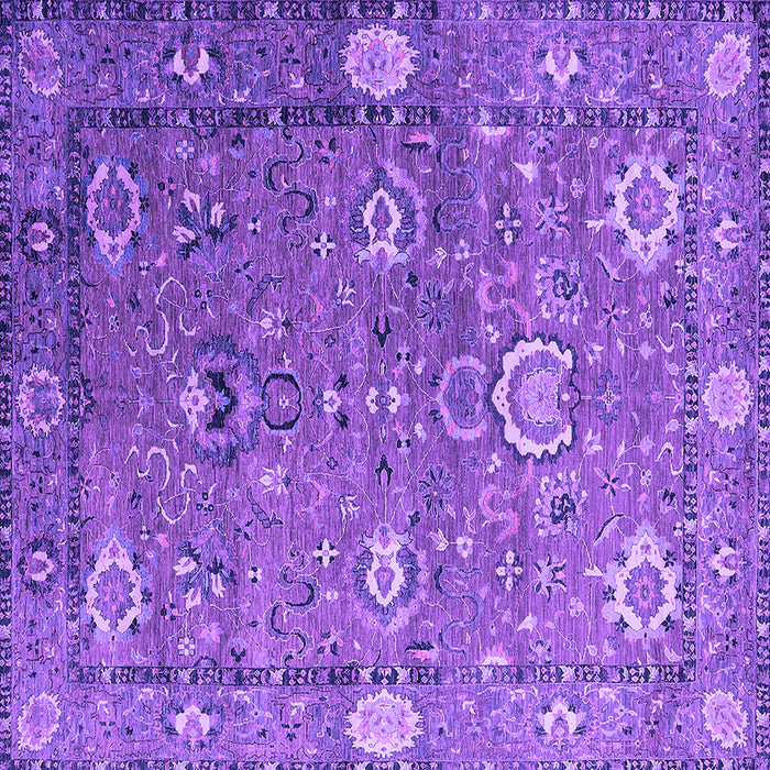 Square Oriental Purple Industrial Rug, urb2471pur