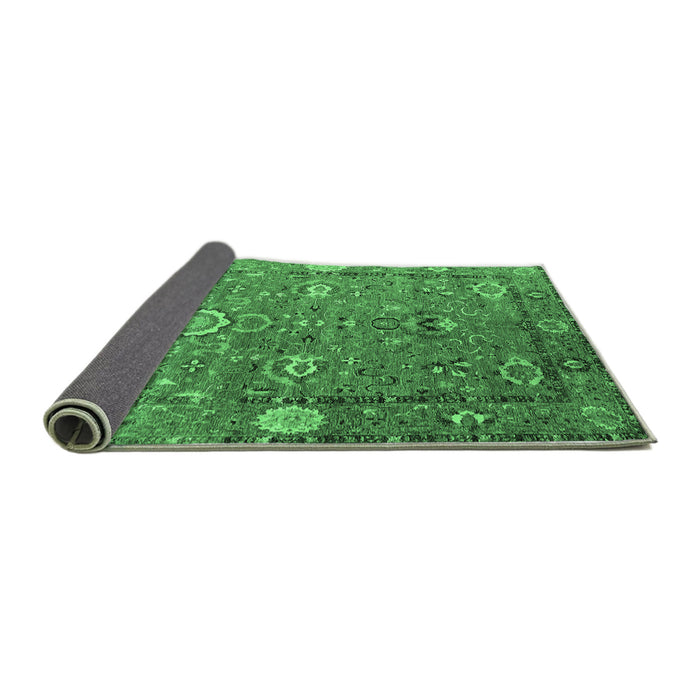 Sideview of Oriental Emerald Green Industrial Rug, urb2471emgrn