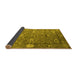 Sideview of Oriental Yellow Industrial Rug, urb2471yw