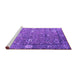 Sideview of Machine Washable Oriental Purple Industrial Area Rugs, wshurb2471pur