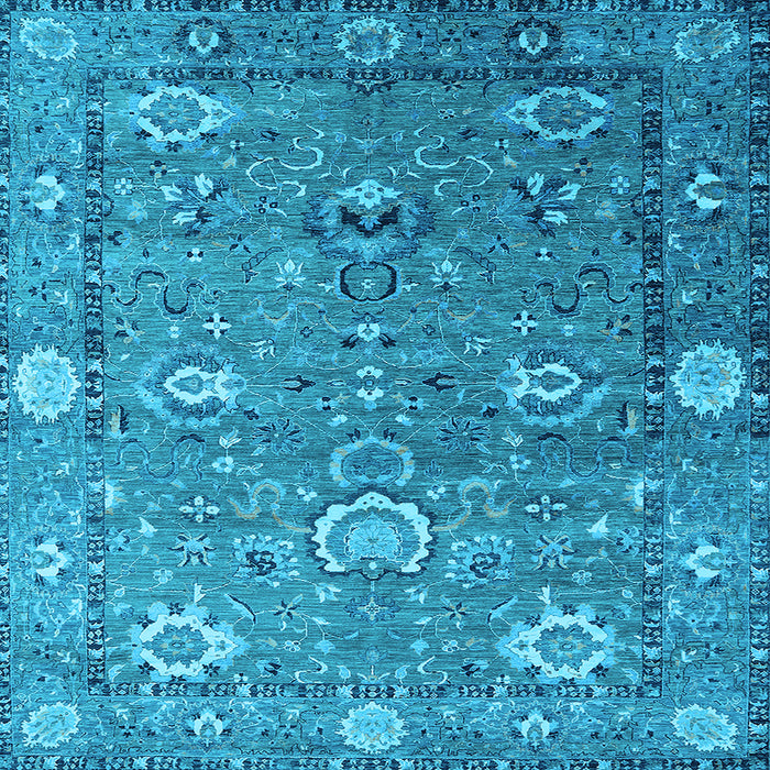 Square Oriental Light Blue Industrial Rug, urb2471lblu