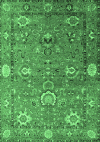 Oriental Emerald Green Industrial Rug, urb2471emgrn