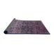 Sideview of Mid-Century Modern Plum Purple Oriental Rug, urb2472