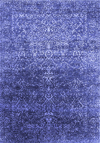 Oriental Blue Industrial Rug, urb2472blu