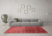 Industrial Red Washable Rugs