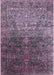 Machine Washable Industrial Modern Plum Purple Rug, wshurb2472