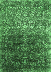 Oriental Emerald Green Industrial Rug, urb2472emgrn