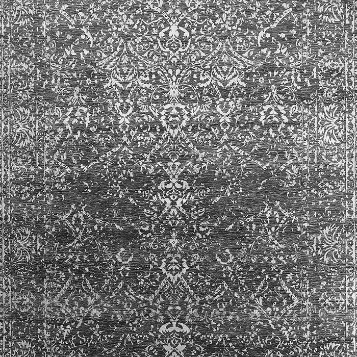 Machine Washable Oriental Gray Industrial Rug, wshurb2472gry