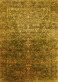 Oriental Yellow Industrial Rug, urb2472yw