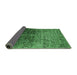 Sideview of Oriental Emerald Green Industrial Rug, urb2472emgrn