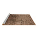 Sideview of Machine Washable Oriental Brown Industrial Rug, wshurb2472brn