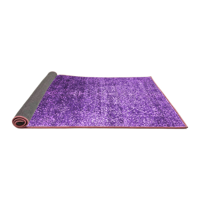 Sideview of Oriental Purple Industrial Rug, urb2472pur