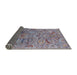 Sideview of Mid-Century Modern Purple Oriental Rug, urb2473