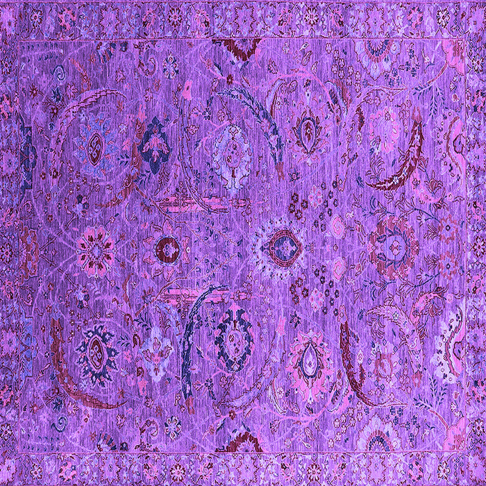 Square Oriental Purple Industrial Rug, urb2473pur
