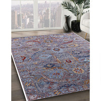 Mid-Century Modern Purple Oriental Rug, urb2473