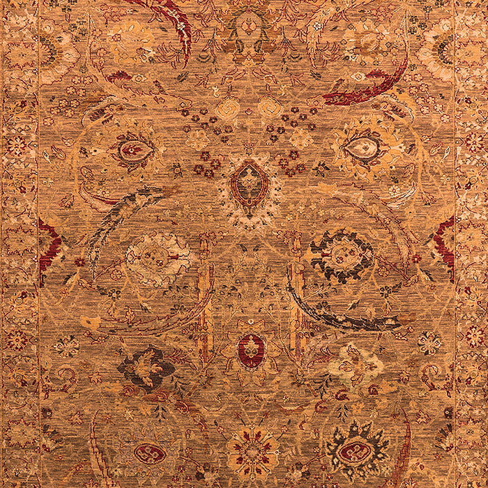 Machine Washable Oriental Orange Industrial Area Rugs, wshurb2473org