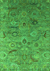 Oriental Green Industrial Rug, urb2473grn