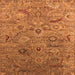 Square Oriental Orange Industrial Rug, urb2473org