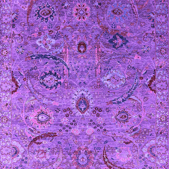 Machine Washable Oriental Purple Industrial Area Rugs, wshurb2473pur