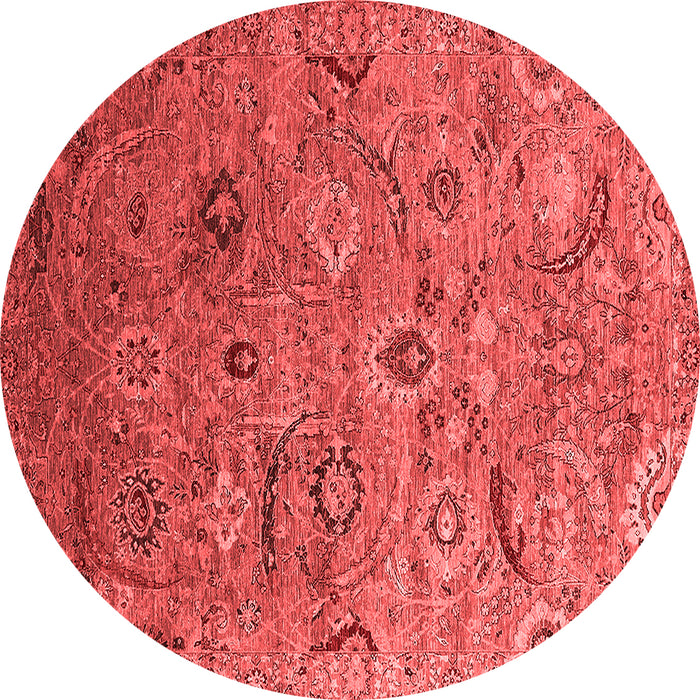 Machine Washable Oriental Red Industrial Rug, wshurb2473red