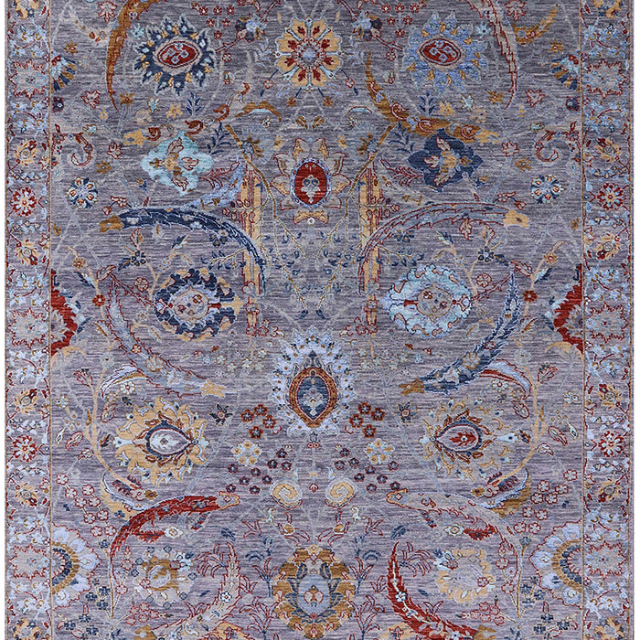 Machine Washable Industrial Modern Purple Rug, wshurb2473