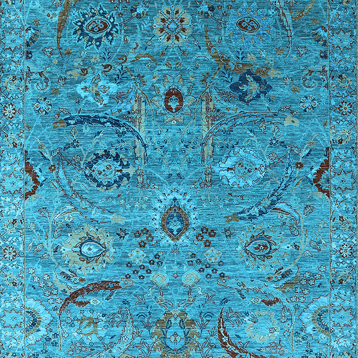 Oriental Light Blue Industrial Rug, urb2473lblu