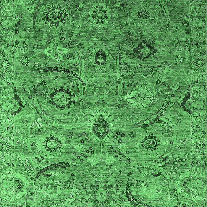Oriental Emerald Green Industrial Rug, urb2473emgrn
