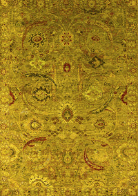 Oriental Yellow Industrial Rug, urb2473yw