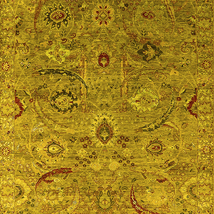 Oriental Yellow Industrial Rug, urb2473yw