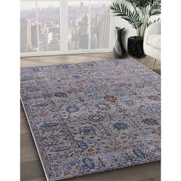 Machine Washable Industrial Modern Carbon Gray Rug in a Family Room, wshurb2474