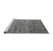 Sideview of Machine Washable Oriental Gray Industrial Rug, wshurb2474gry