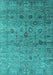 Oriental Turquoise Industrial Rug, urb2474turq