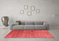 Machine Washable Oriental Red Industrial Rug, wshurb2474red