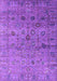 Machine Washable Oriental Purple Industrial Area Rugs, wshurb2474pur