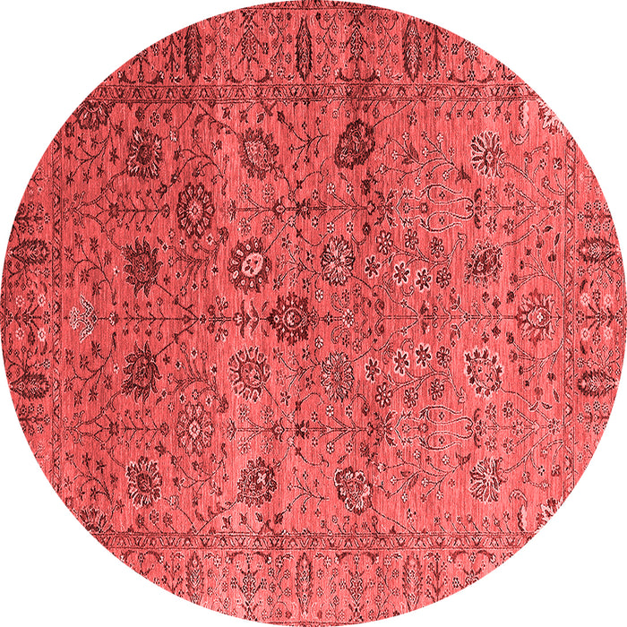 Machine Washable Oriental Red Industrial Rug, wshurb2474red